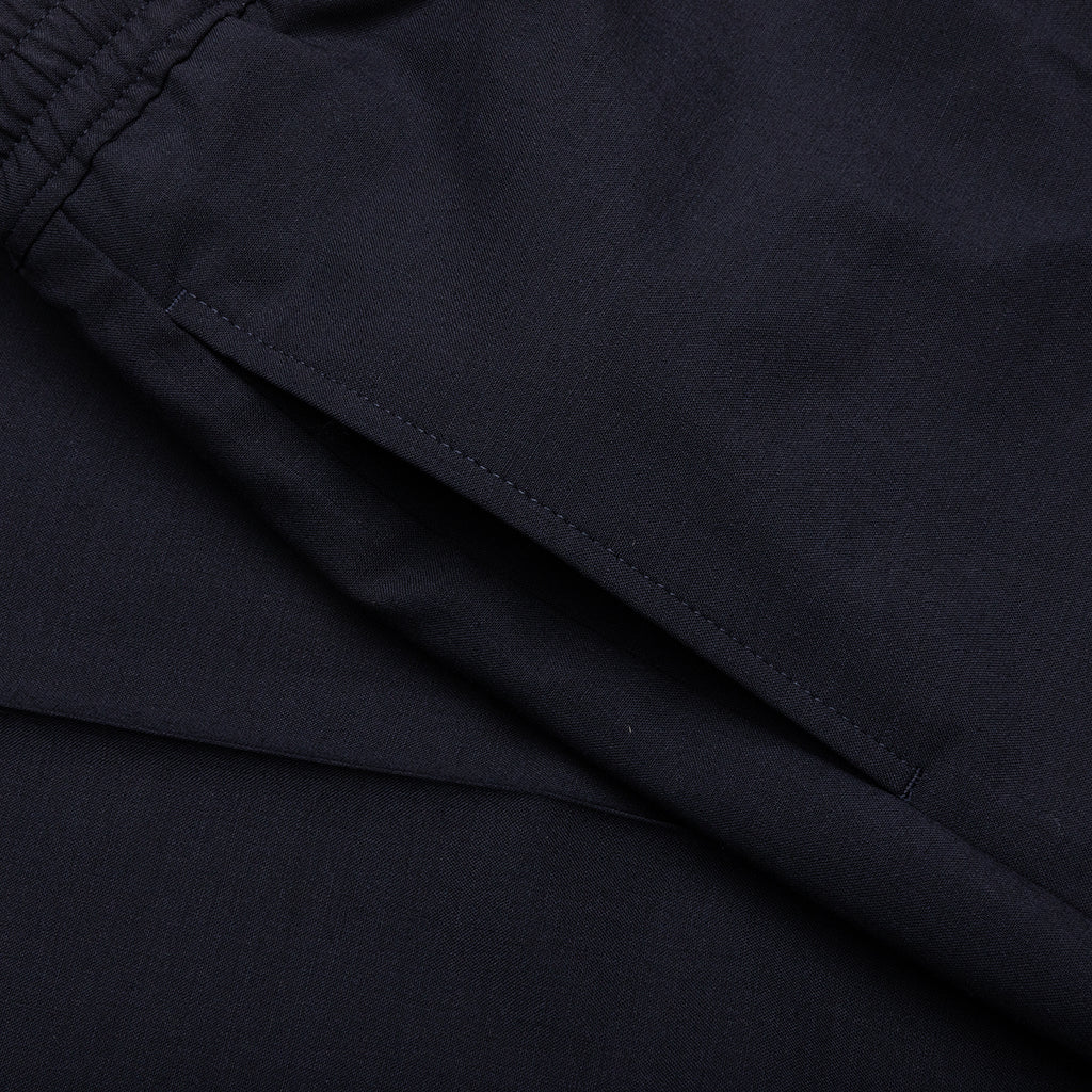 Slim Fit Formal Wool and Mohair Pants - Night Blue - Image 3