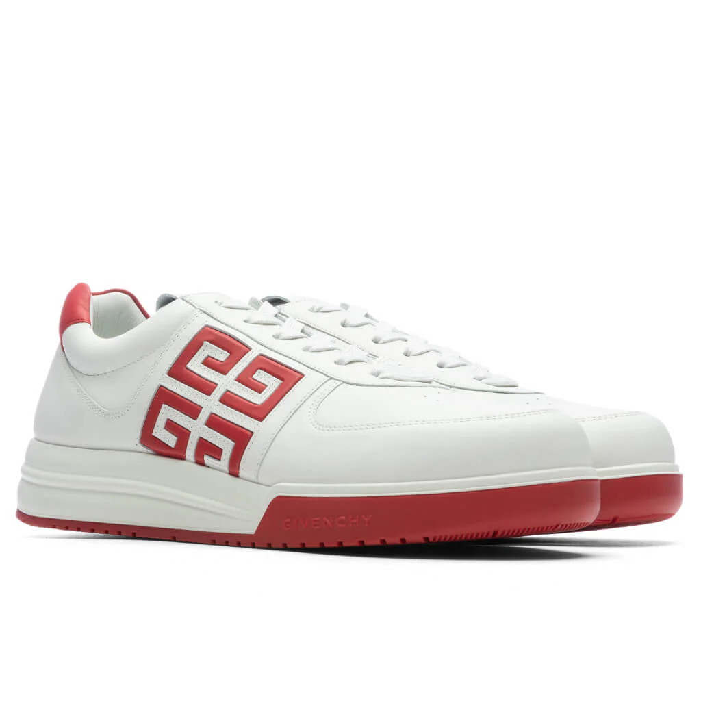 G4 Low Sneakers - White/Red - Image 2