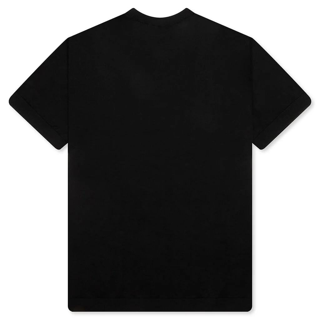 Knit T-Shirt - Black - Image 2