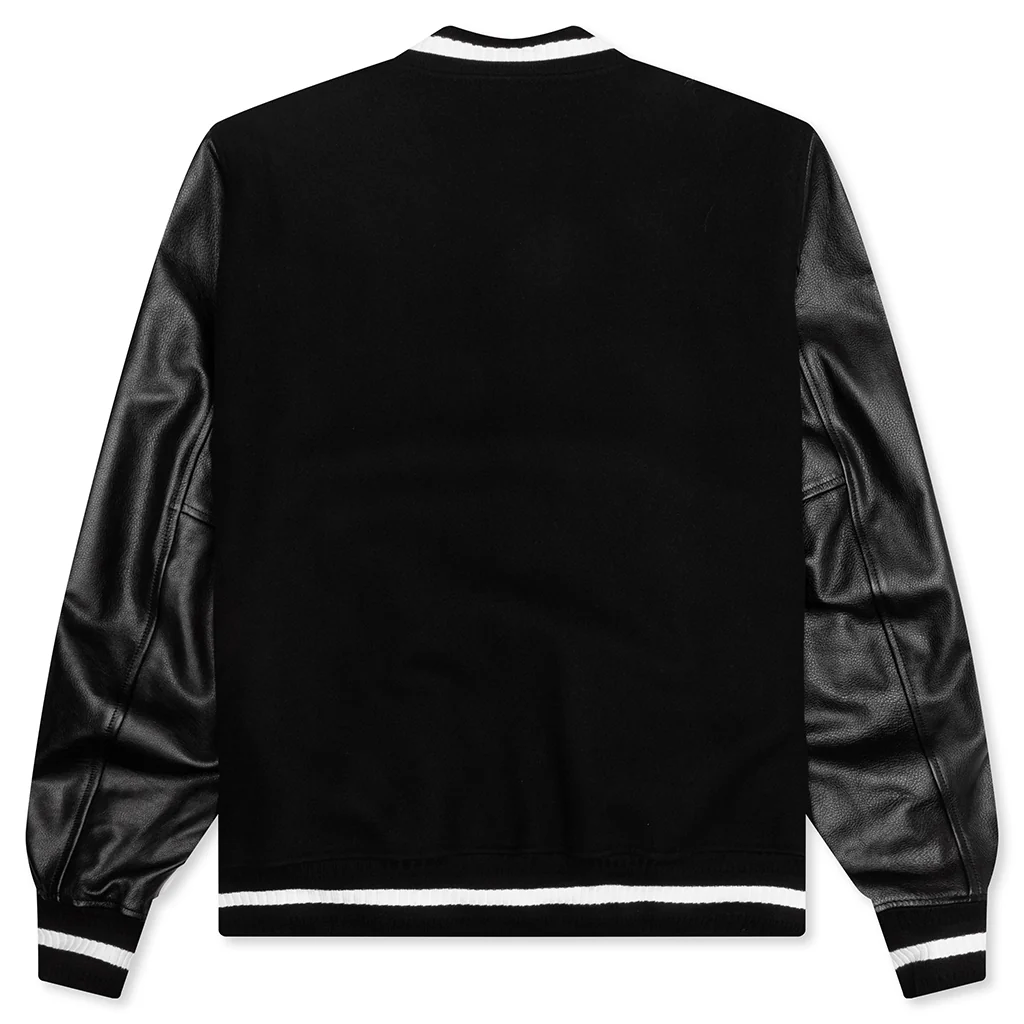 Wool and Leather 4G Varsity Jacket - Black - Image 2