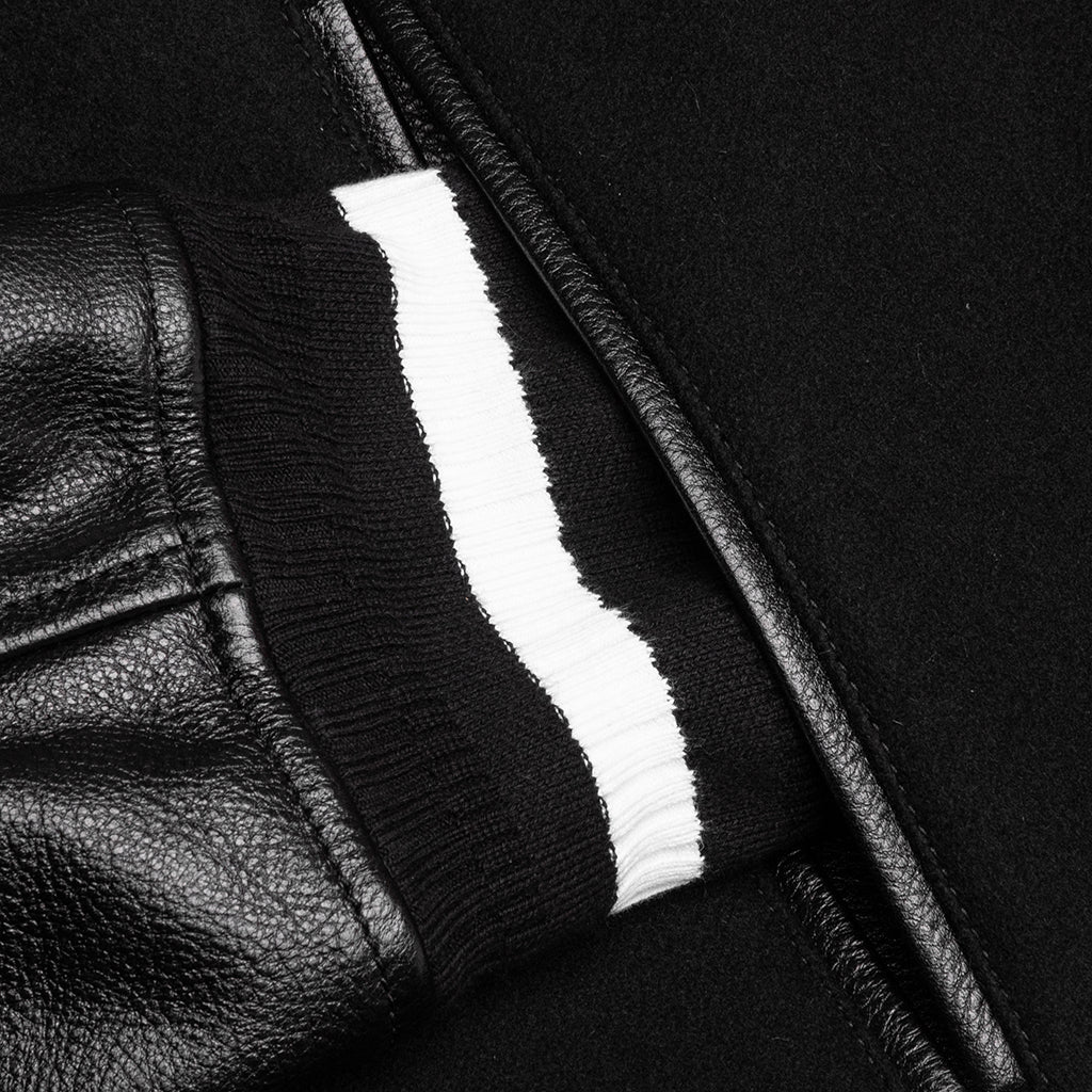 Wool and Leather 4G Varsity Jacket - Black - Image 5