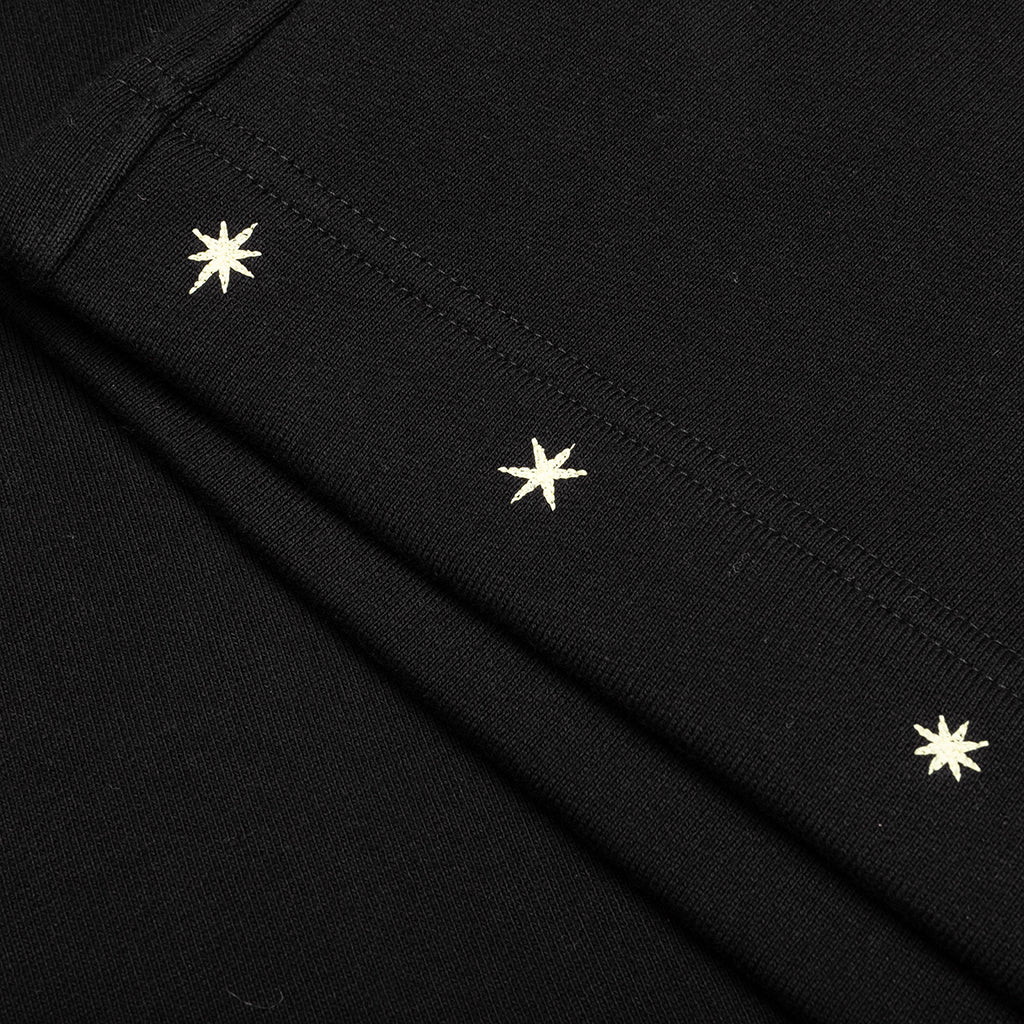 Star Print Board Shorts - Black - Image 5