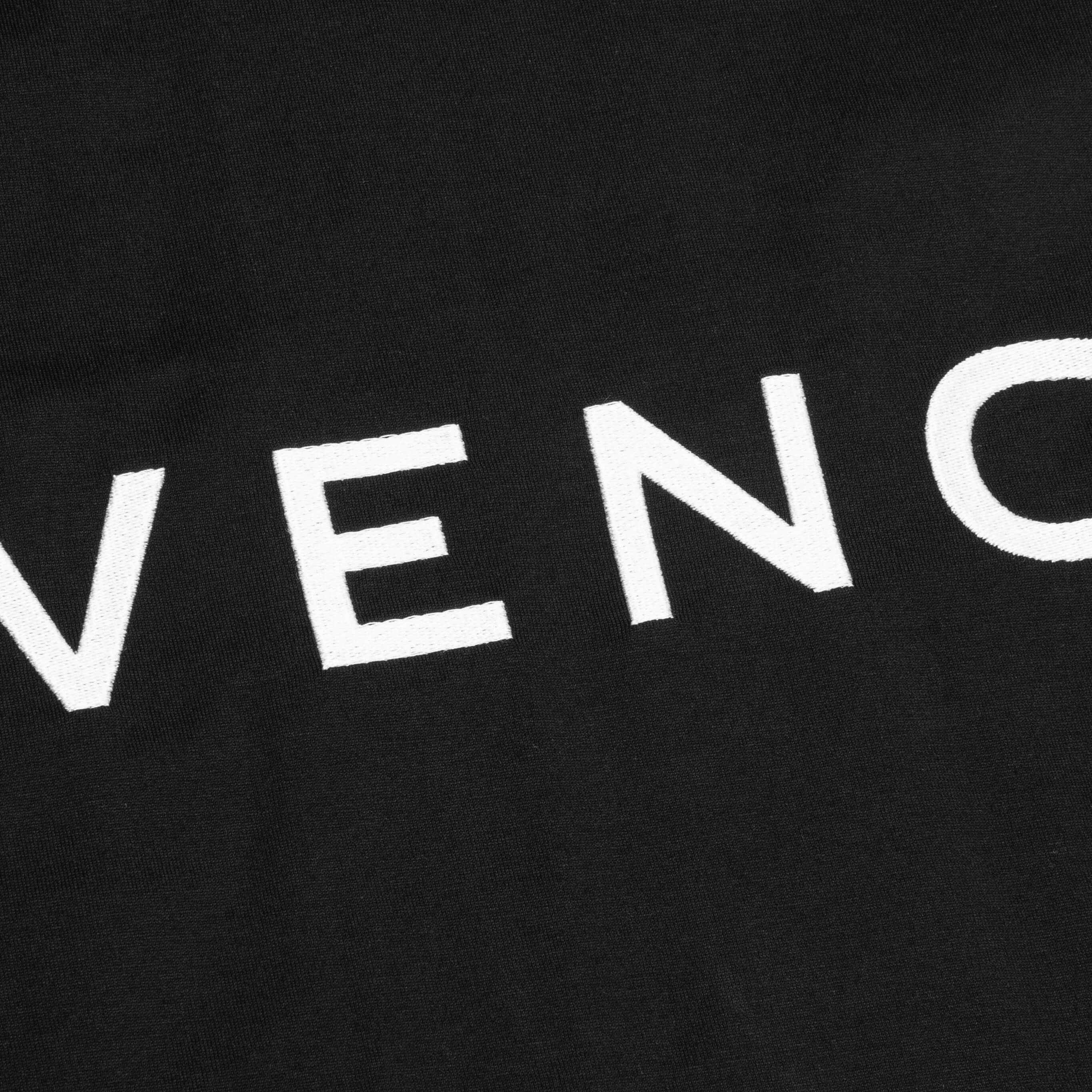 Oversized Fit Reverse Logo T-shirt - Black - Image 3