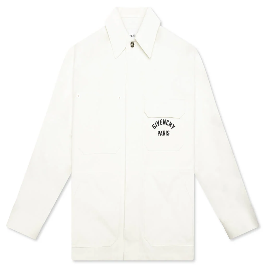 Paris Patch Pocket Overshirt - Ivory