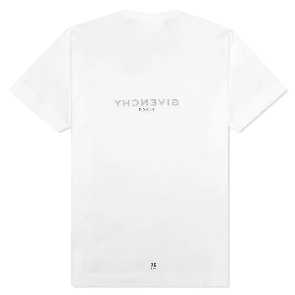 Paris Reverse Oversized Shirt - White - Image 2