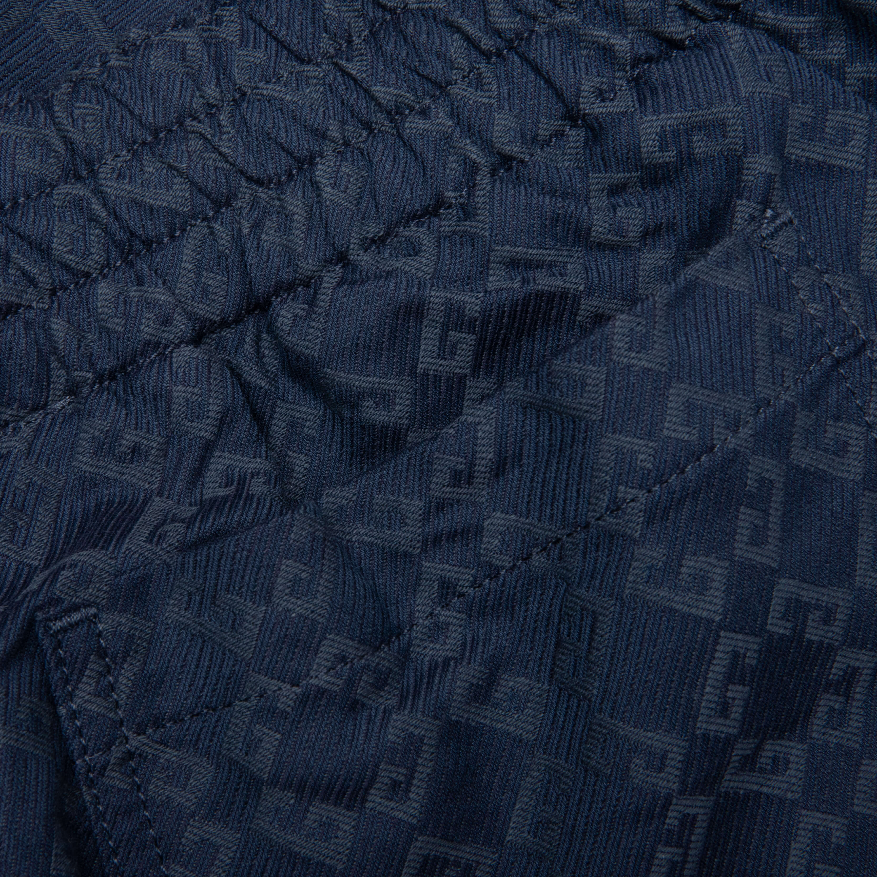 Shiny Monogram 72 Denim Bermuda Shorts - Grey/Blue - Image 4