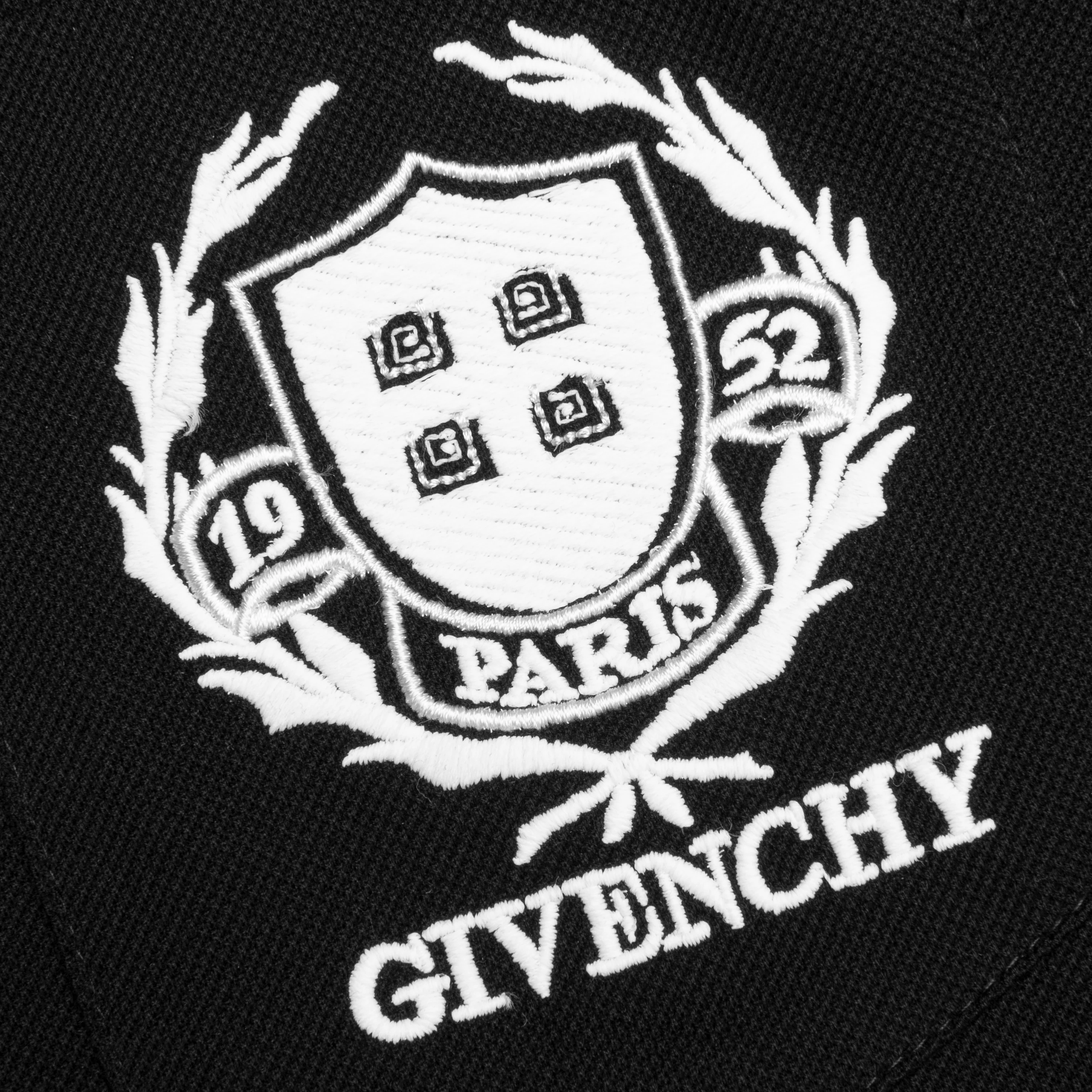 Crest Polo Shirt With Casual Pocket - Black - Image 4