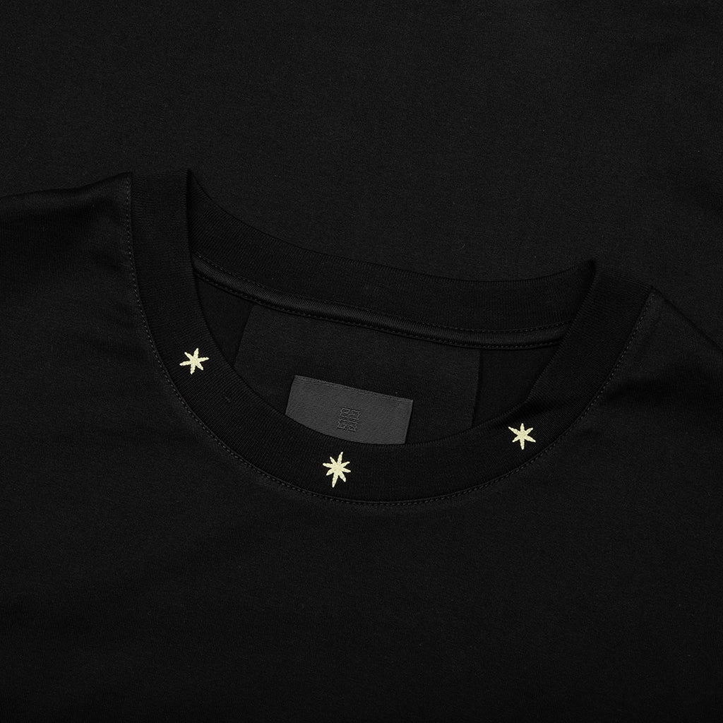 Star Print Standard T-Shirt - Black - Image 3