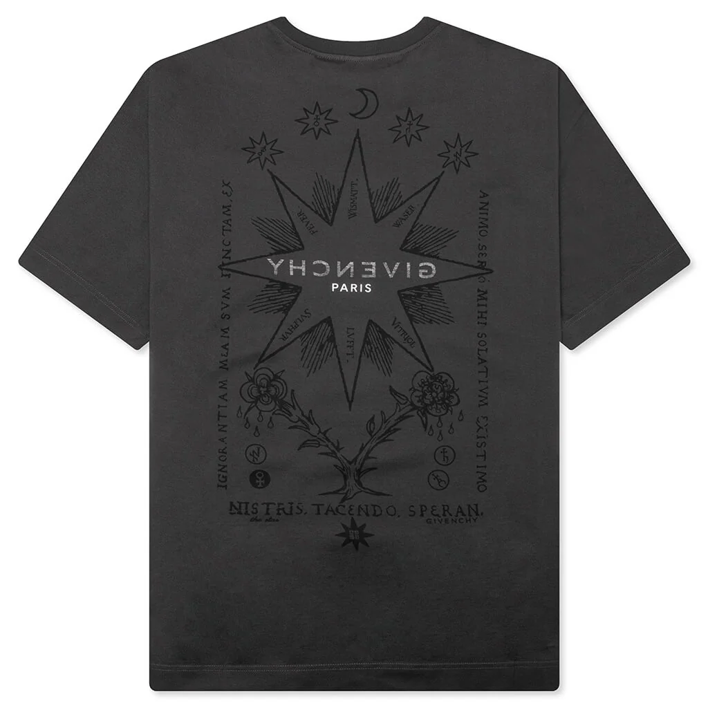 Tarot Print Reverse T-Shirt - Rosewood - Image 2