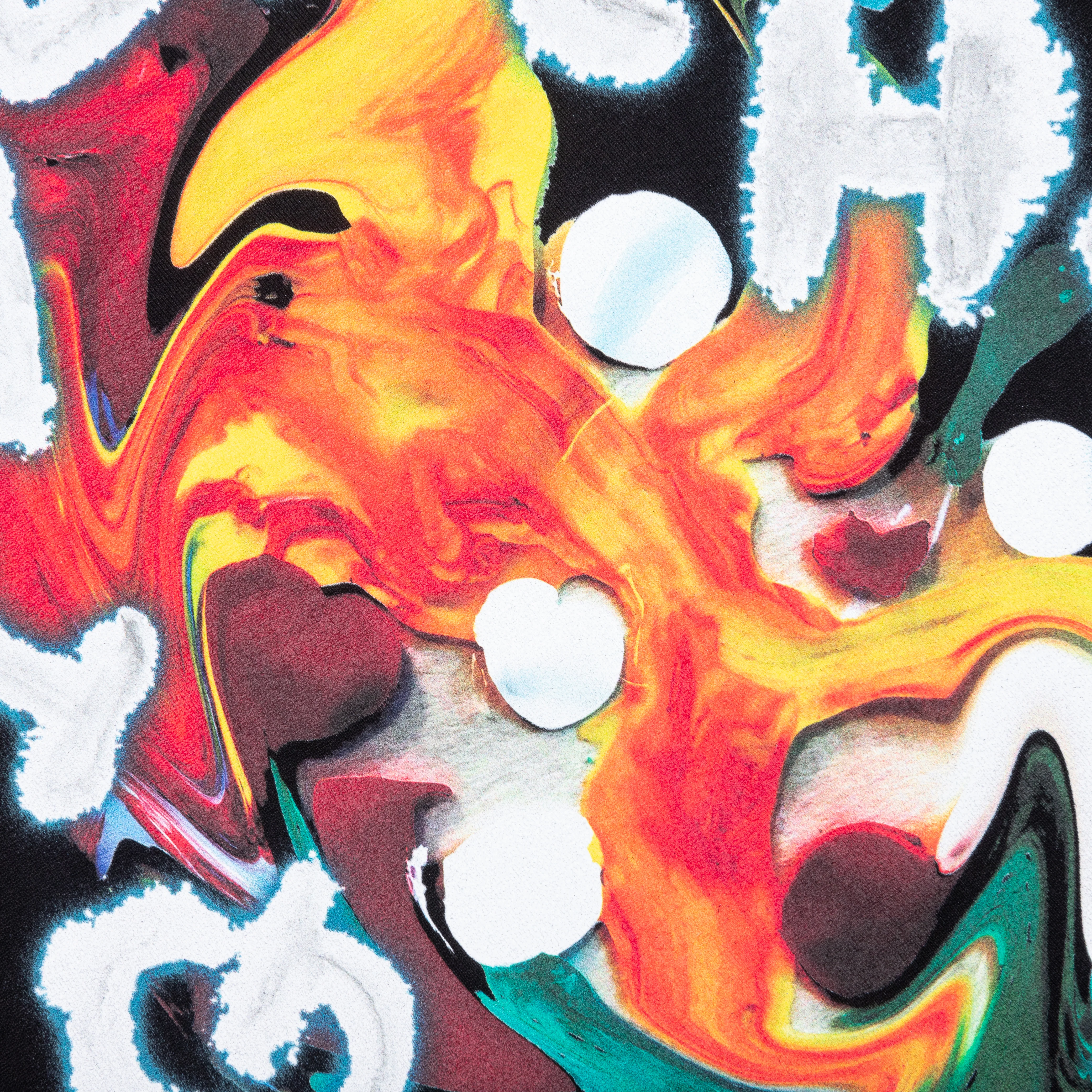 Psychedelic Oversized T-Shirt - Black - Image 2