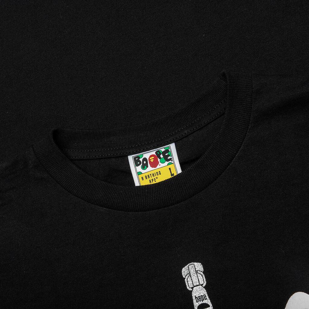 Glitter Shark Tee - Black - Image 3