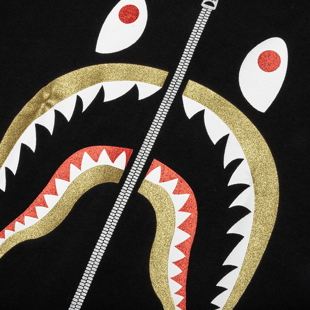Glitter Shark Tee - Black - Image 4
