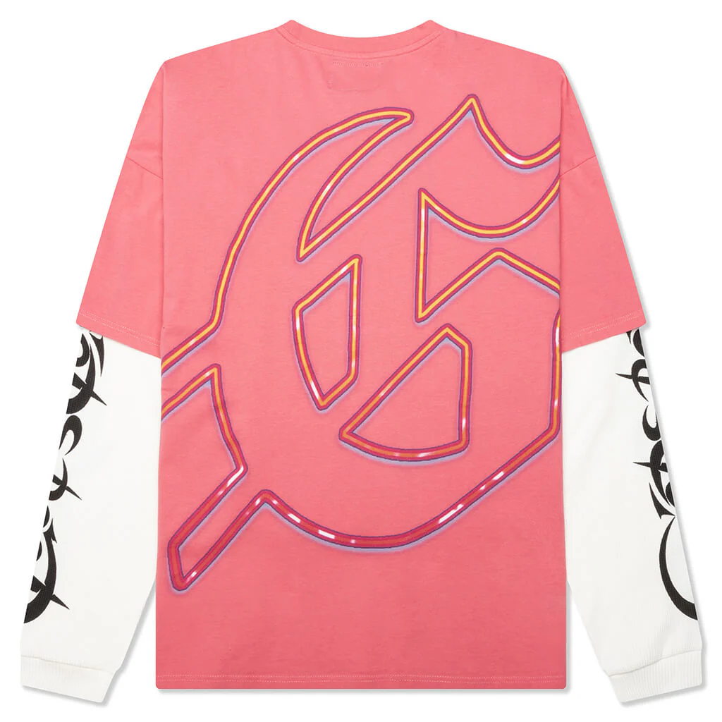 F1 Dreams Layered L/S T-Shirt - Pink - Image 2