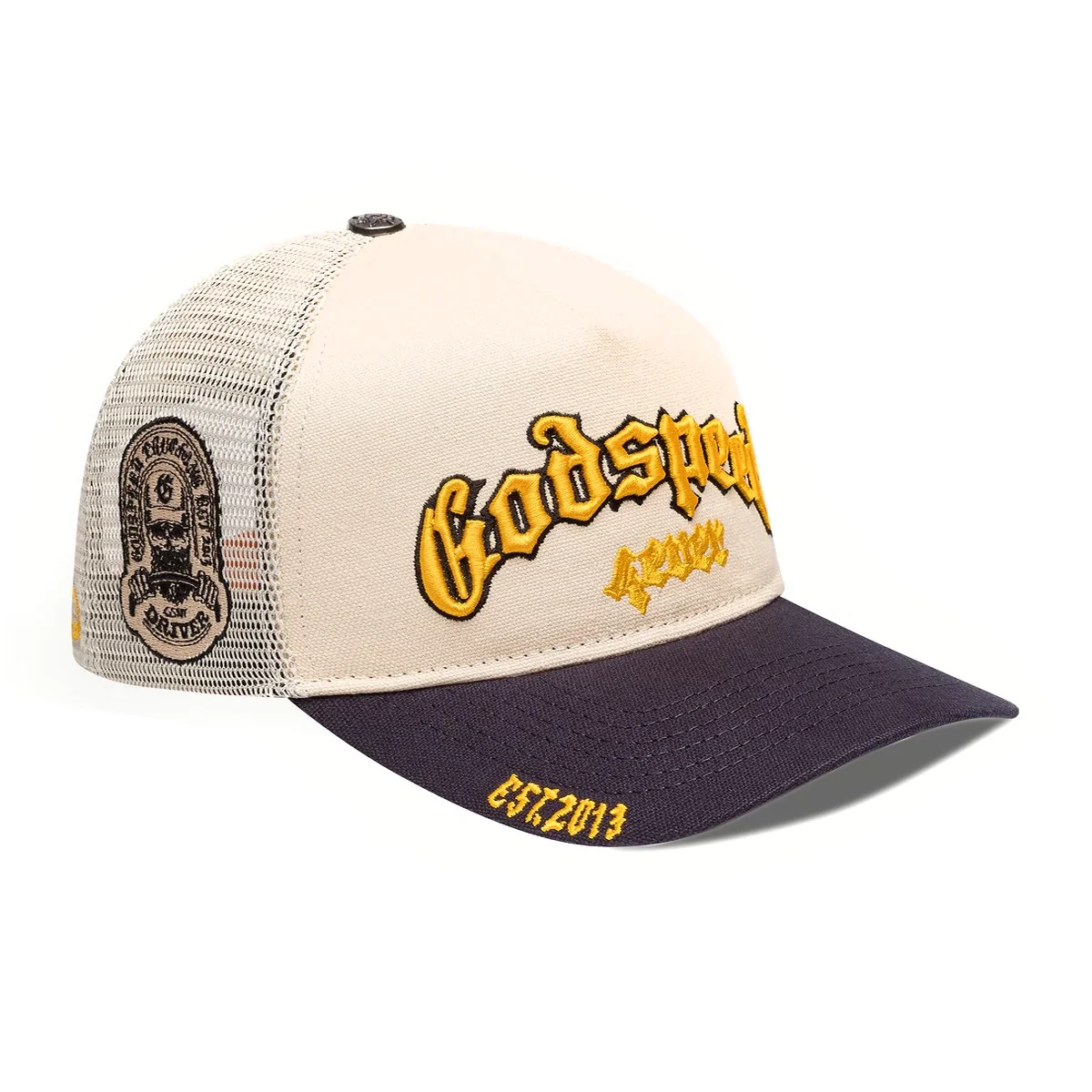 GS Forever Trucker Hat - Bone/Yellow/Navy - Image 3