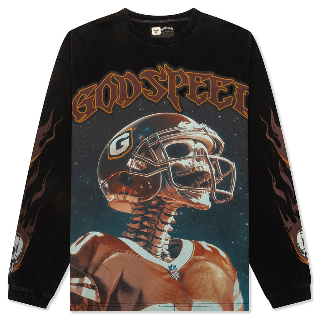 Morale L/S T-Shirt - Black Wash