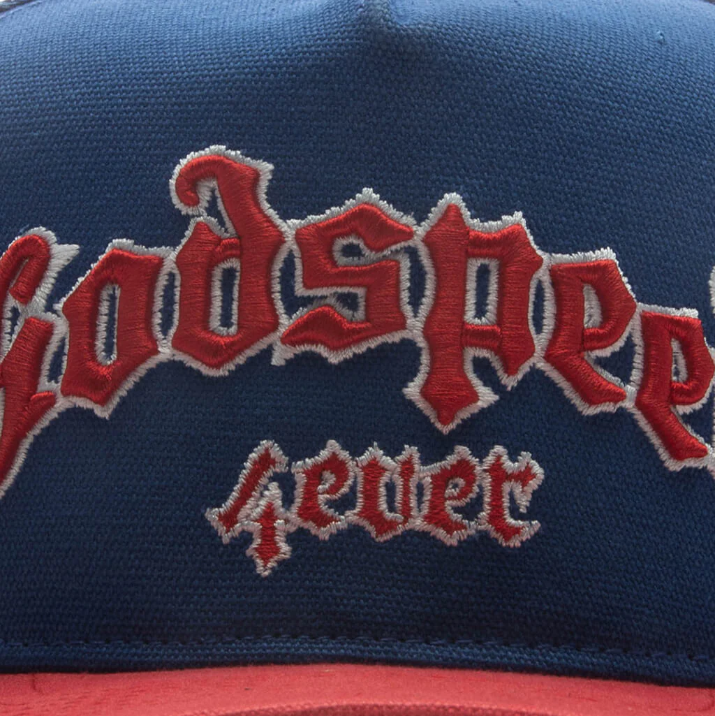 GS Forever Trucker Hat - Blue/Red - Image 4