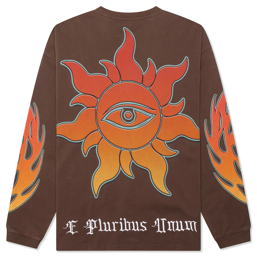 On The Run L/S Tee - Mocha - Image 2