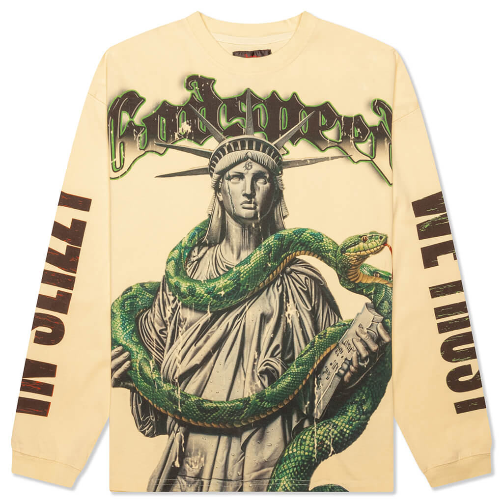 Top 5 Slizzy L/S Tee - Bone
