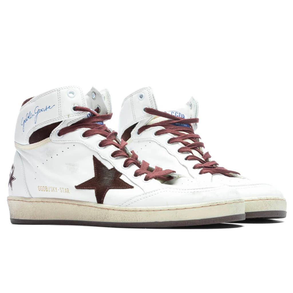 Hi Sky Star Nappa Sneaker - White/Beige/Chocolate Brown - Image 2