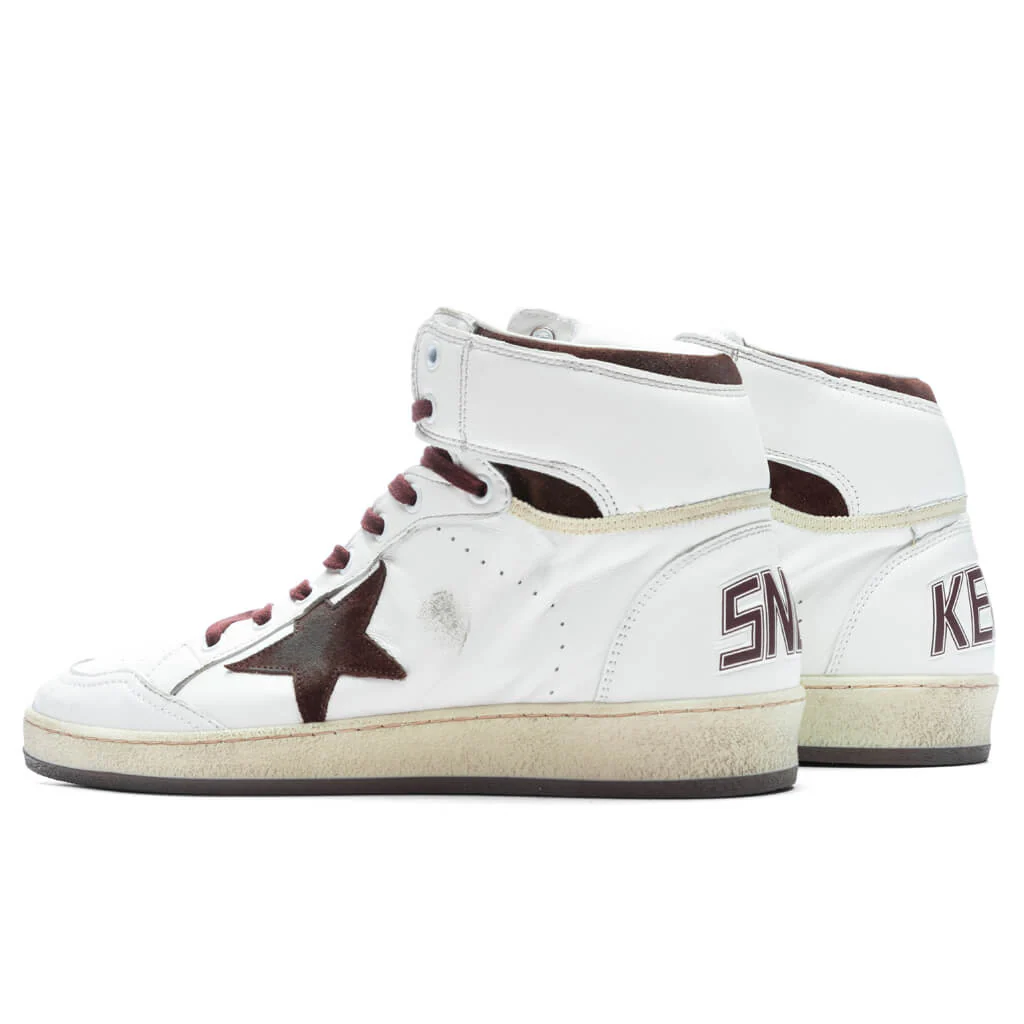 Hi Sky Star Nappa Sneaker - White/Beige/Chocolate Brown - Image 3
