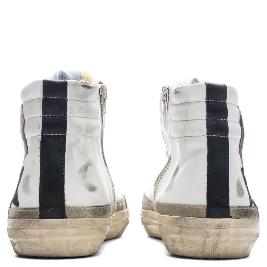 Slide Leather - White/Yellow/Black - Image 4