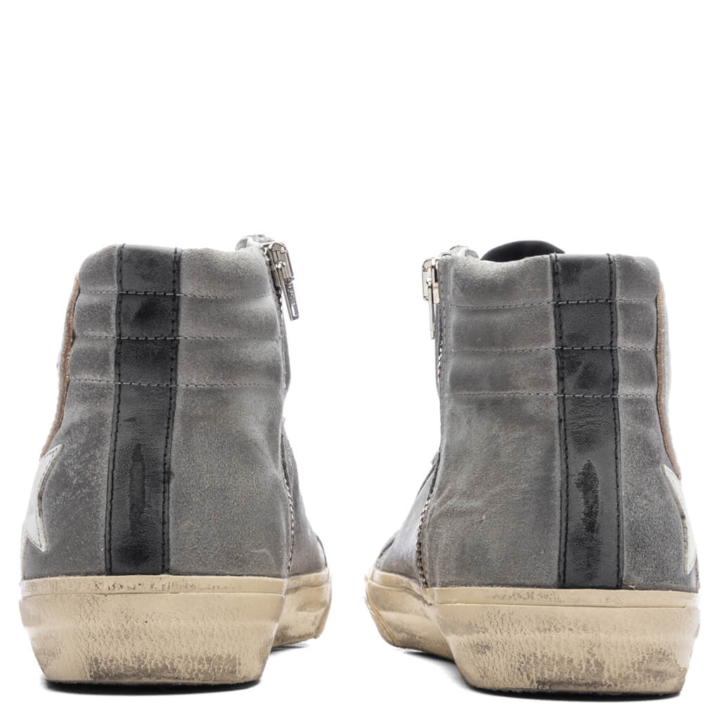 Slide Wax Suede Sneaker - Mud/White/Black/Silver - Image 4