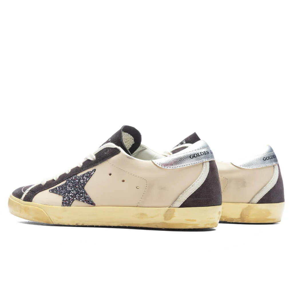 Women's Superstar Glitter Star - Beige/Dark Grey/Grey - Image 3