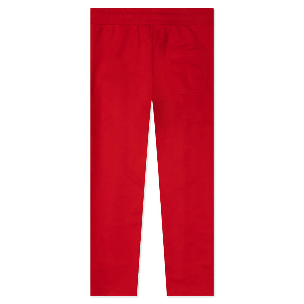 Women's Star Wide Leg Jogging Pant - Tango Red/White - Image 2