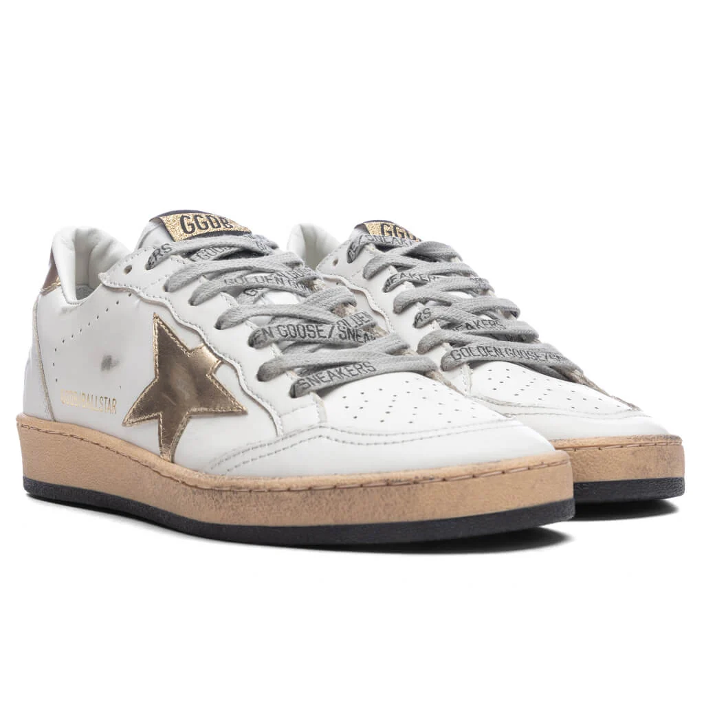 Women's Ball Star Net Sneaker - Milk/Gold - Image 2