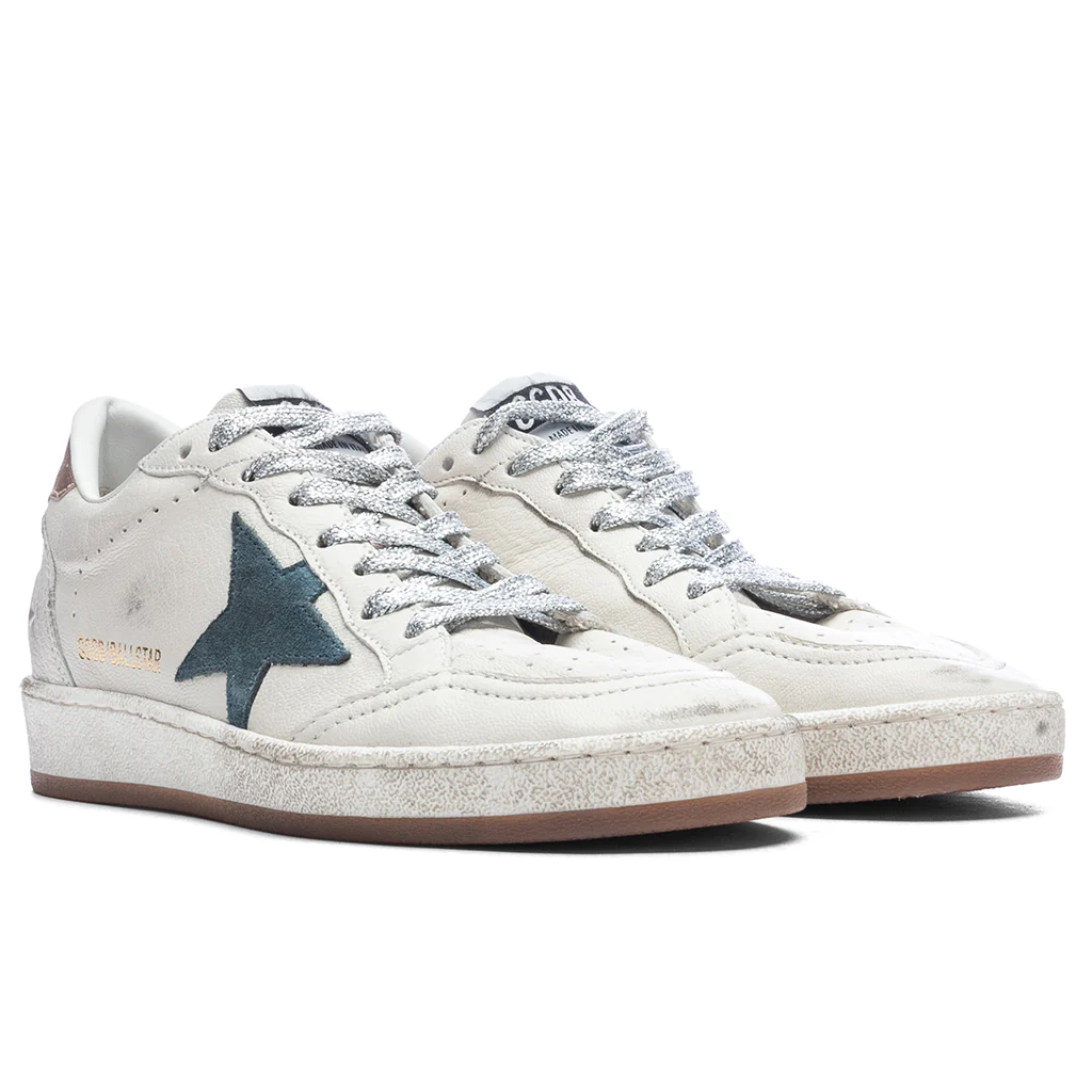 Women's Ball-Star - White/Smoke Blue/Peach - Image 2