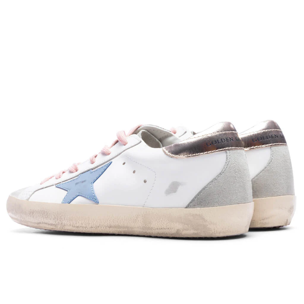 Women's Super-Star - White/Powder Blue/Platinum - Image 3