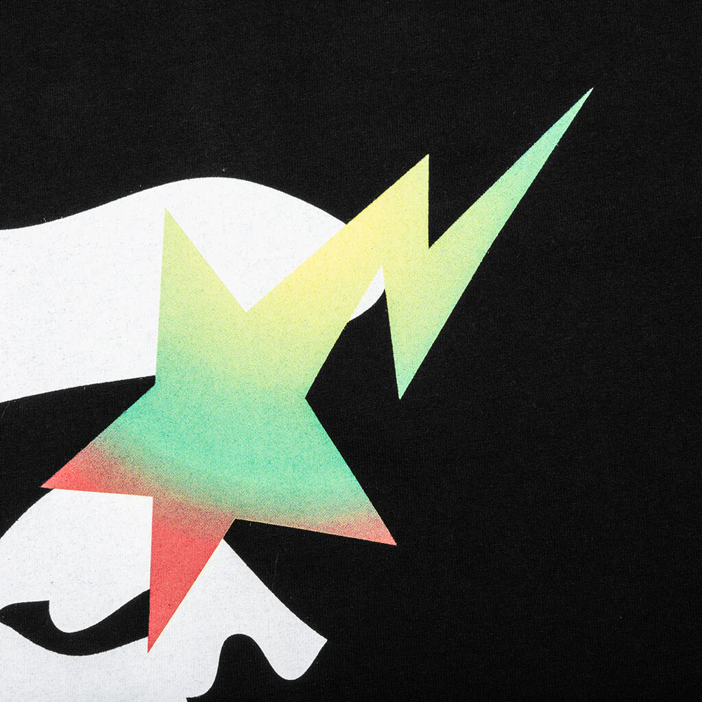 Gradation Ape Face Sta Tee - Black - Image 3