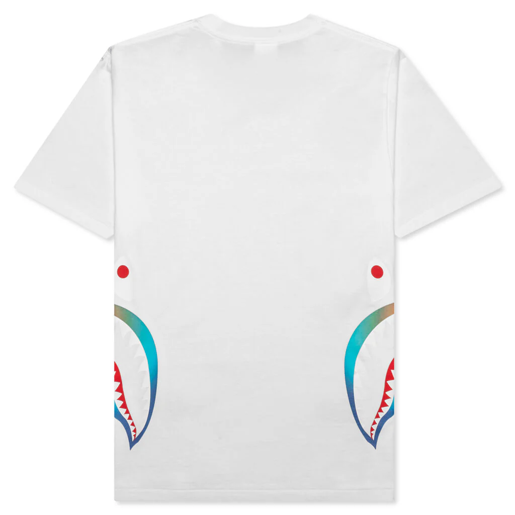 Gradation Side Shark Tee - White - Image 2