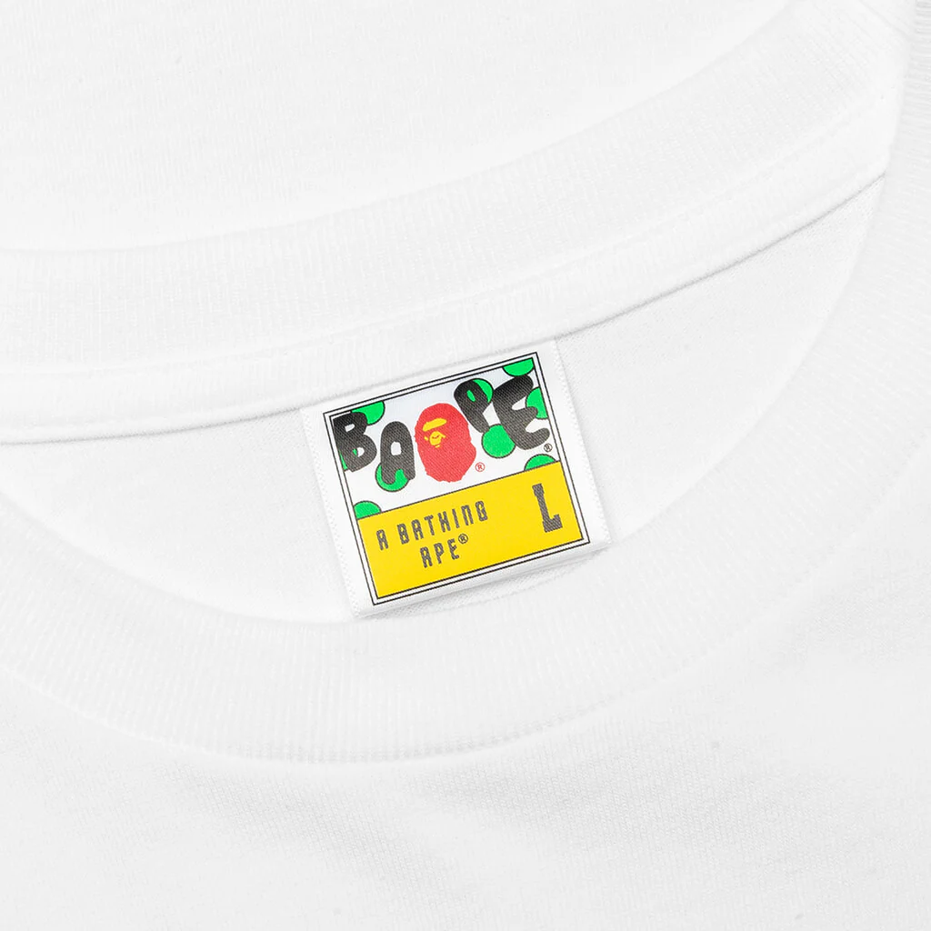 Gradation Side Shark Tee - White - Image 4