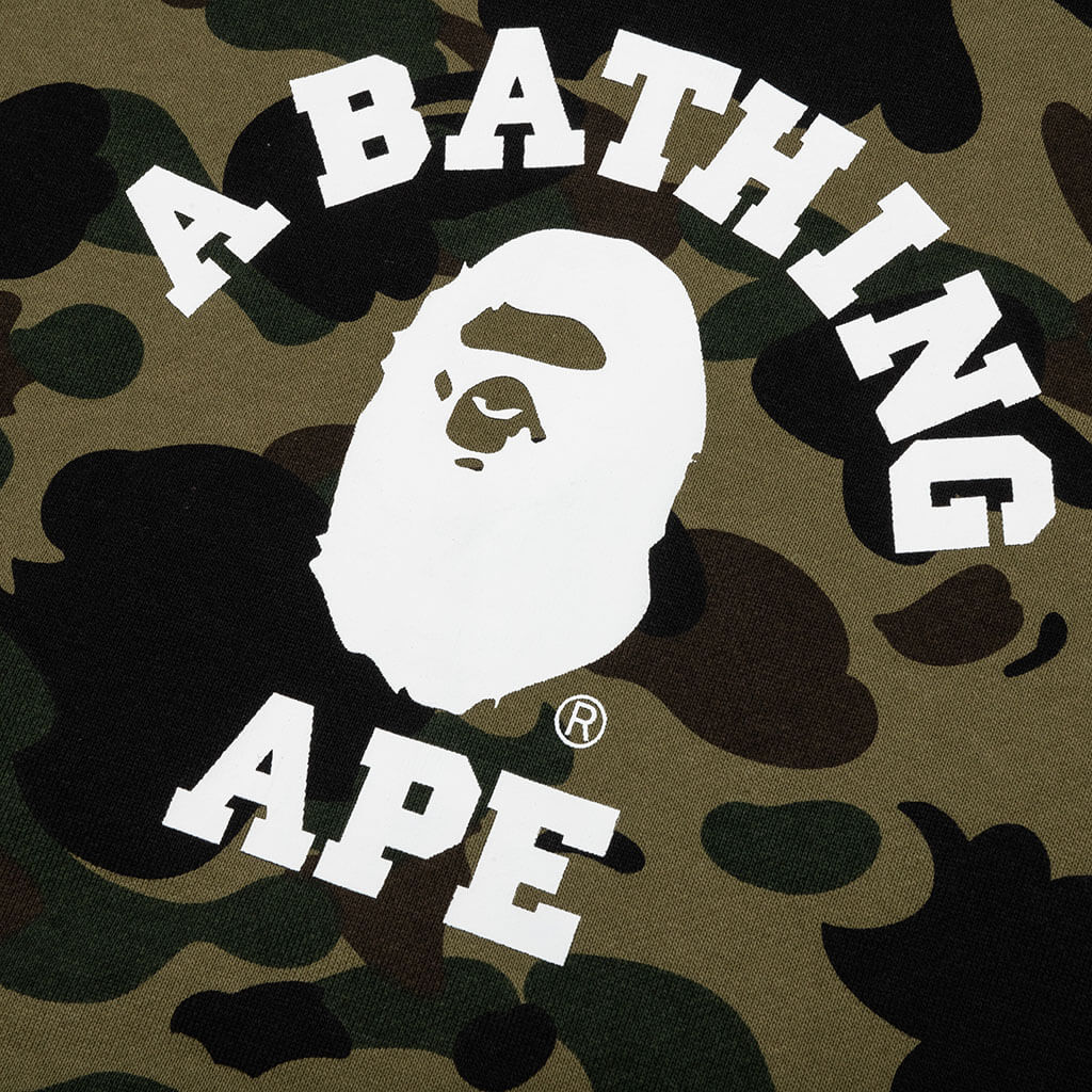 1st Camo College Pullover Hoodie - Green - Image 4