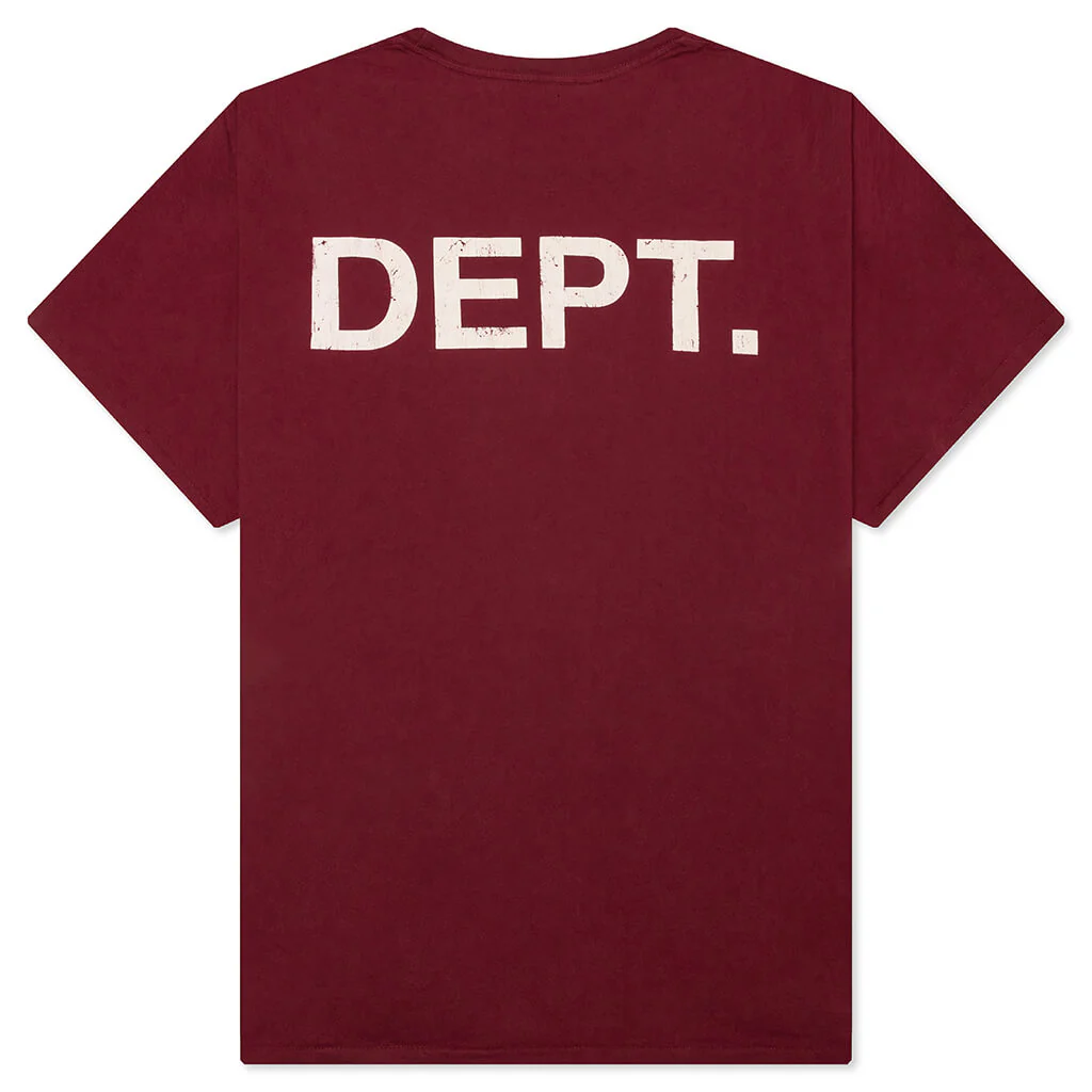 Gym Tee - Maroon - Image 2