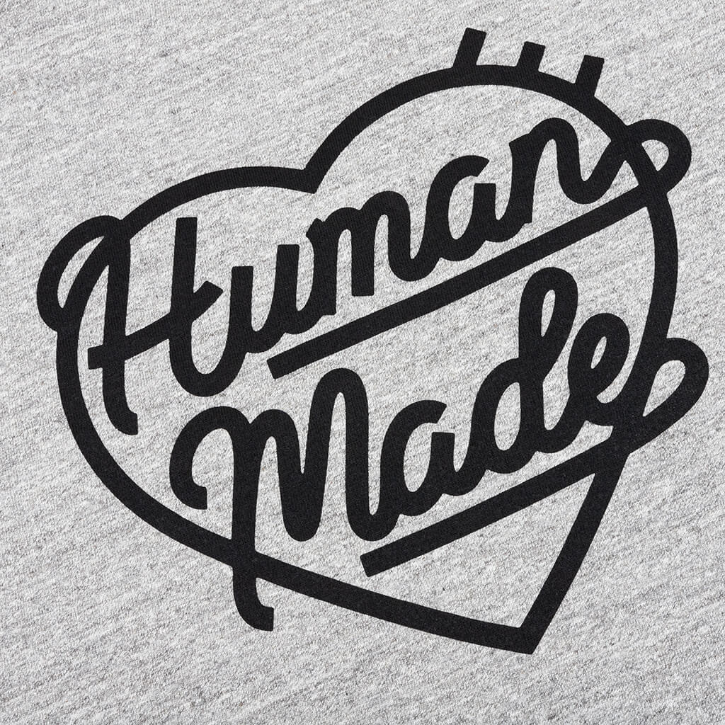 Heart Badge T-Shirt - Grey - Image 5
