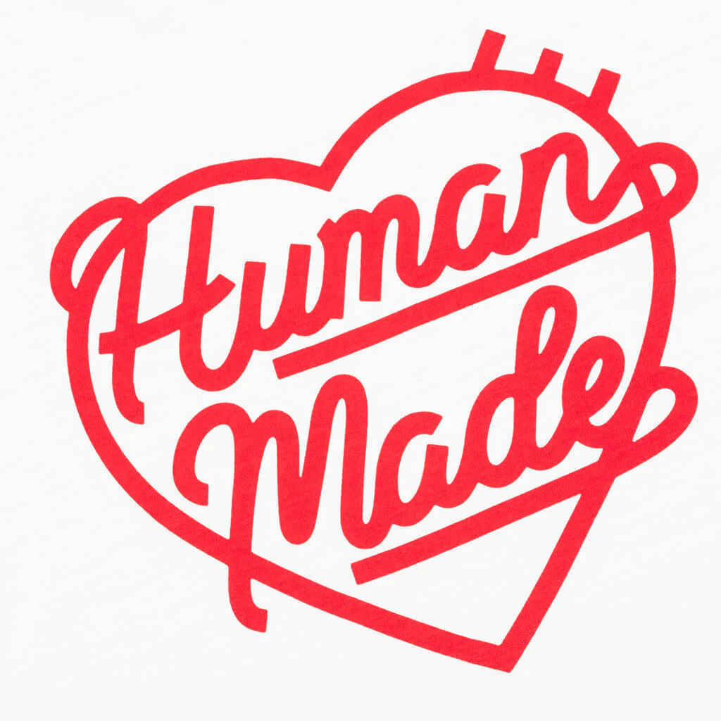 Heart Badge T-Shirt - White - Image 5