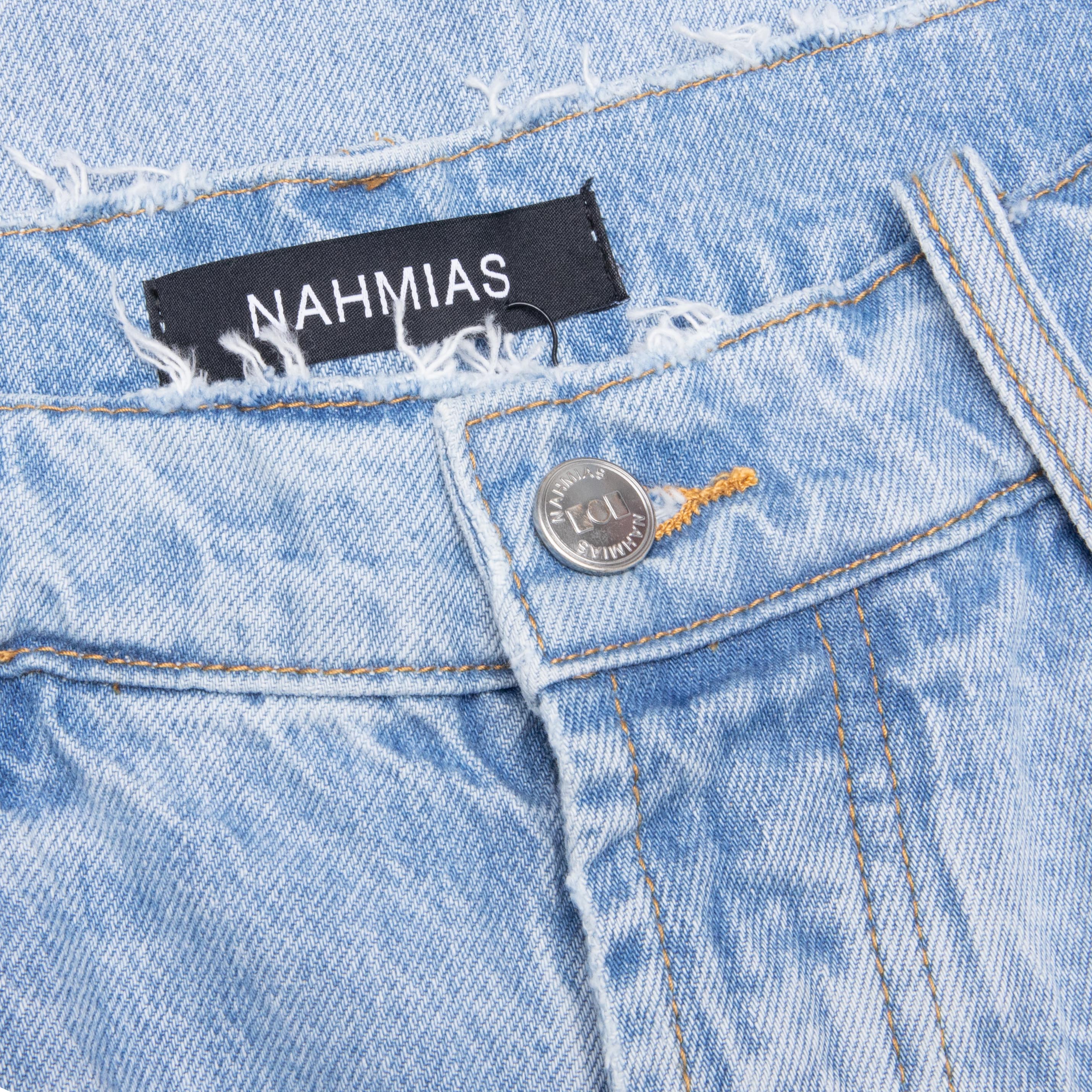 Heart Patchwork Jeans - Light Wash - Image 3