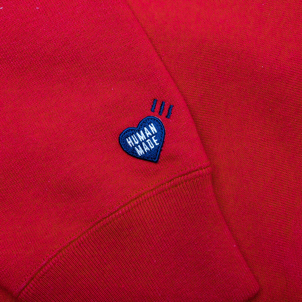 Heavy Weight Hoodie #2 - Red - Image 4