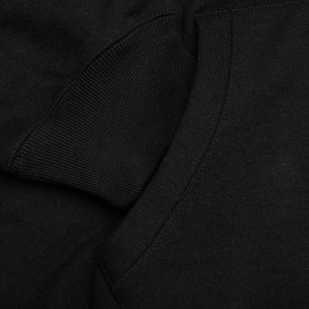 Heavy Weight Pullover Hooded Type-3 Sweatshirt - Black - Image 3