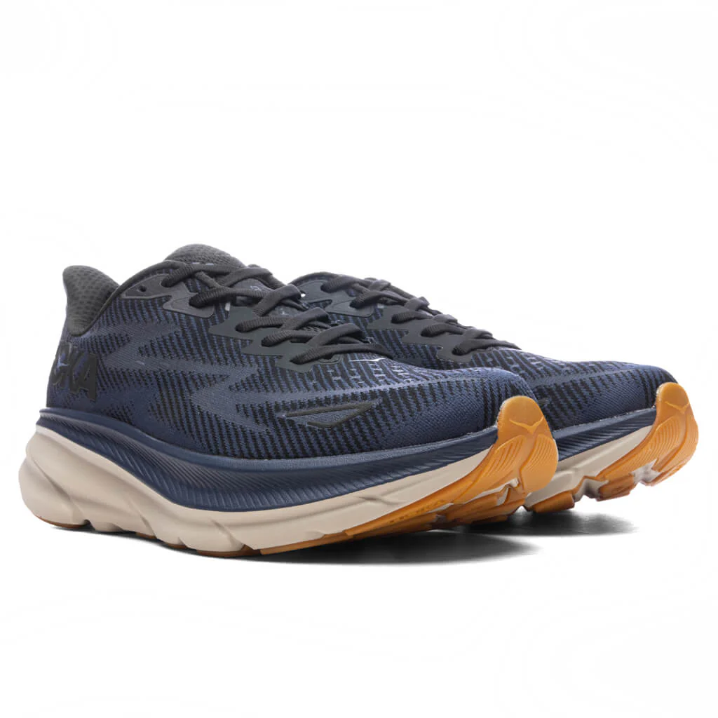 Clifton 9 - Black/Varsity Navy - Image 2