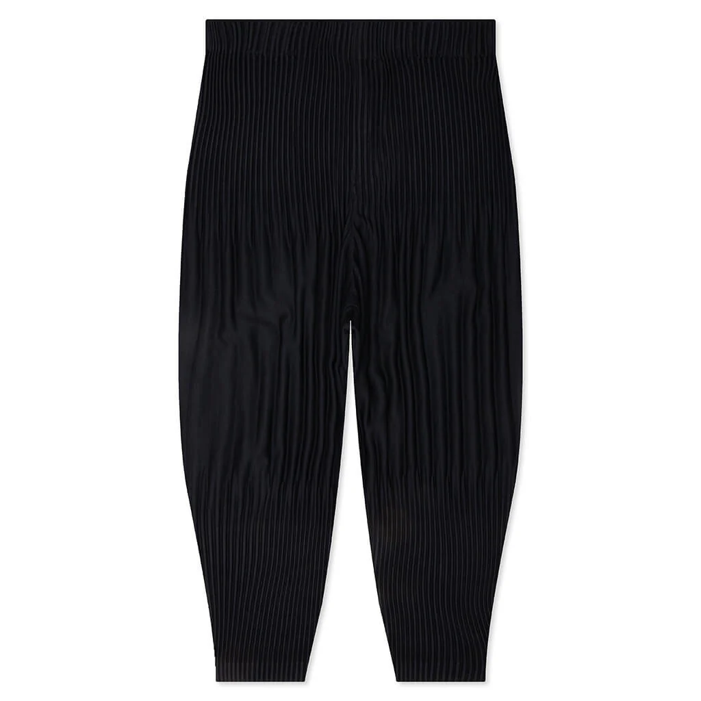 Basics Pleated Pants - Black - Image 2
