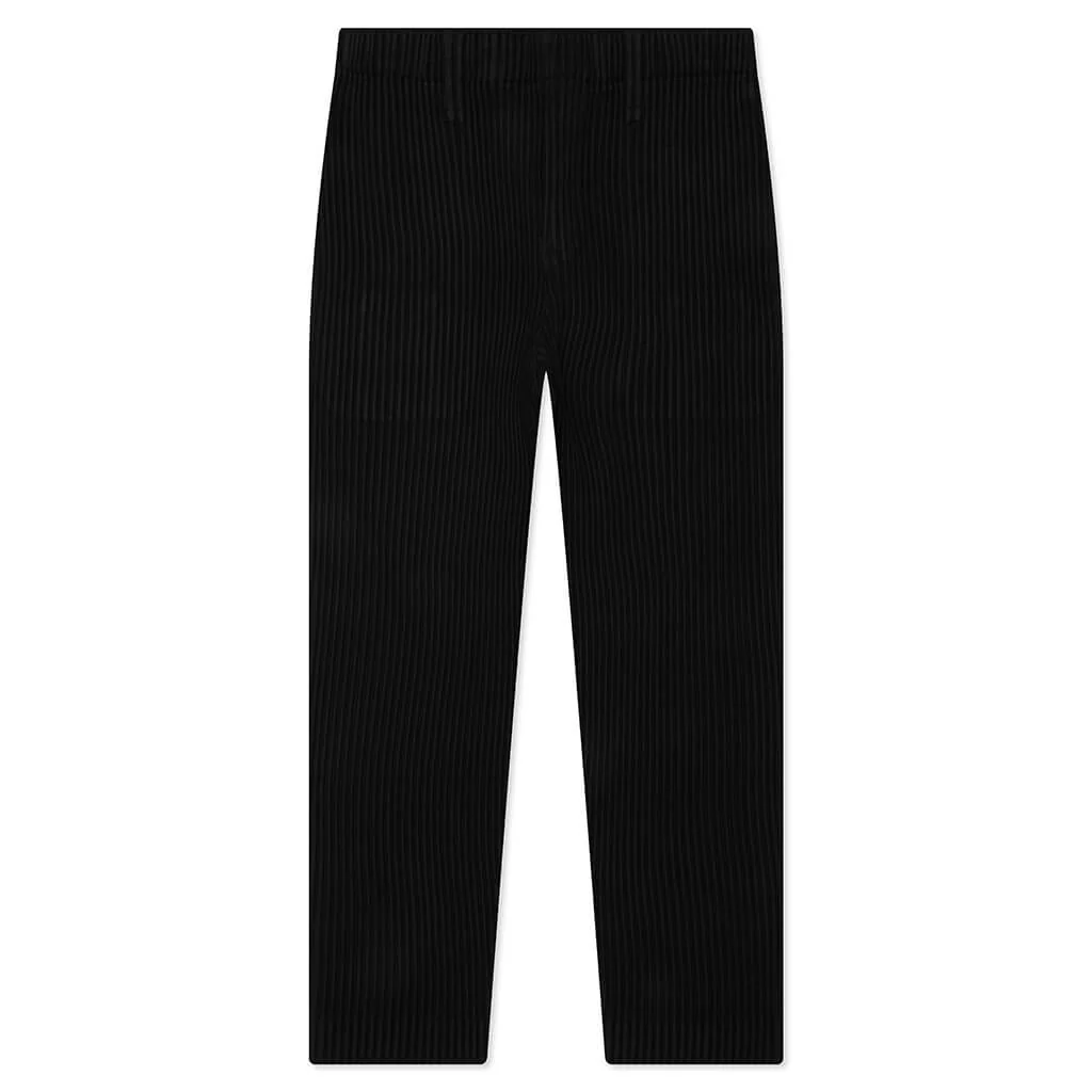 Wool Like Light Pants - Black