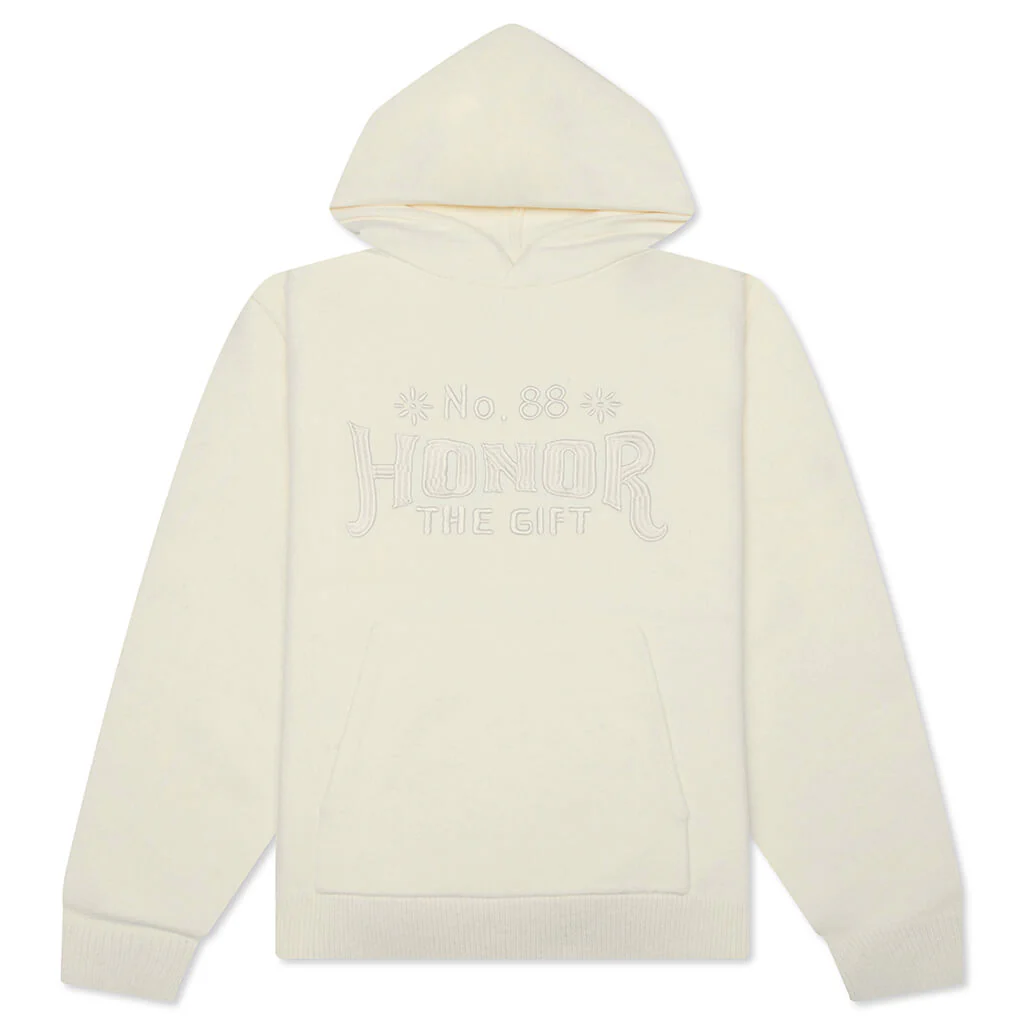 Art Knit Hoodie - Bone