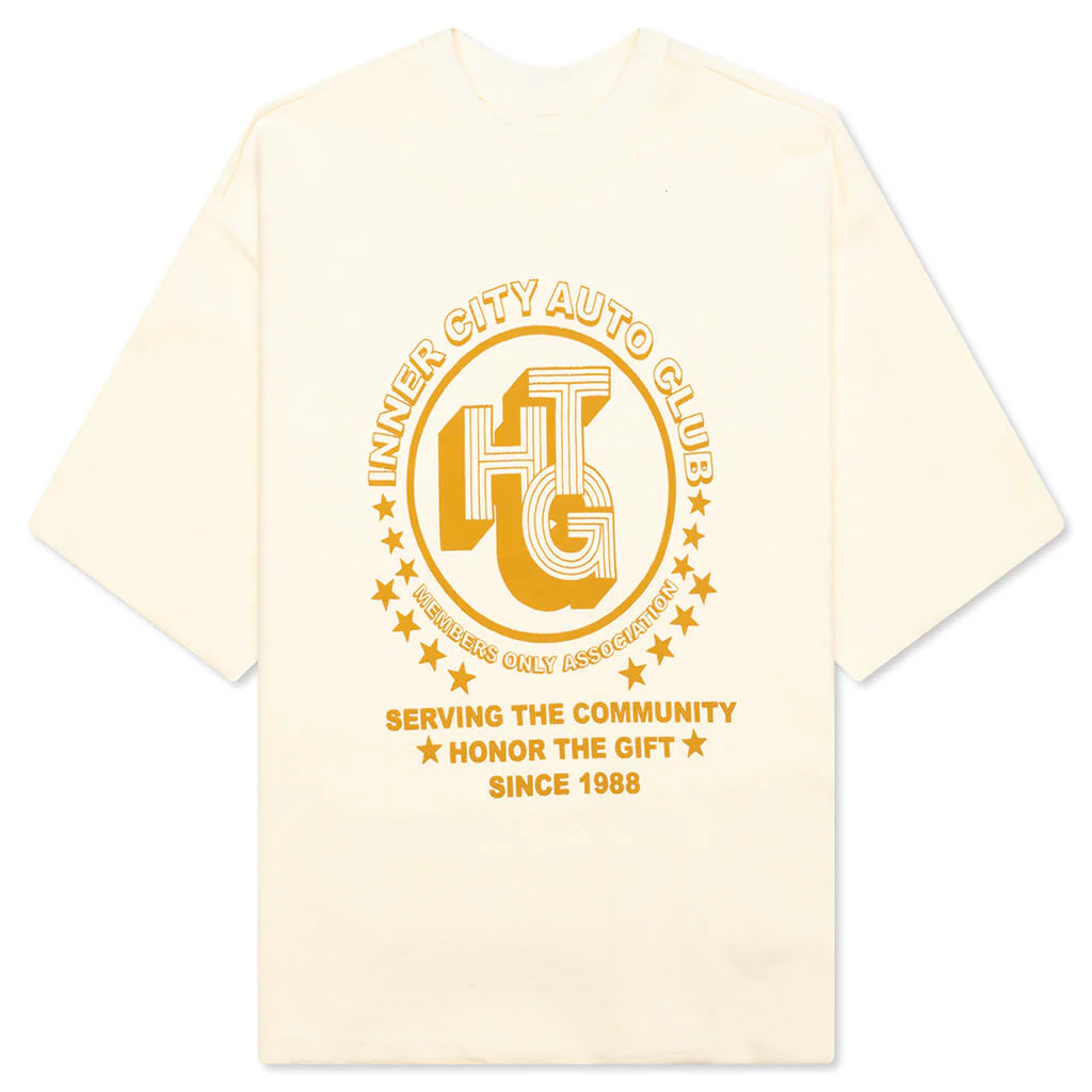 Association Herringbone Crew - White