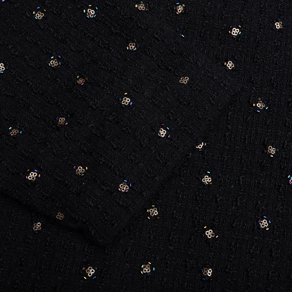 Beaded Cardigan - Black - Image 5
