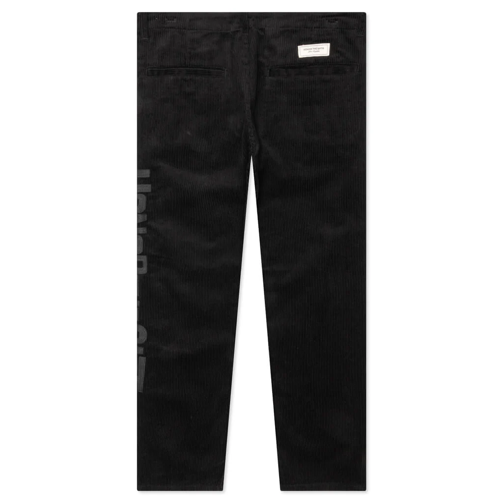 Corduroy Trouser Pant - Black - Image 2