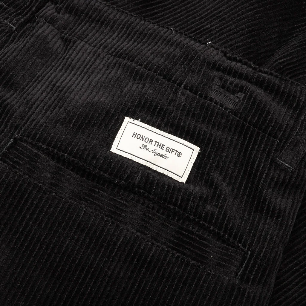Corduroy Trouser Pant - Black - Image 4