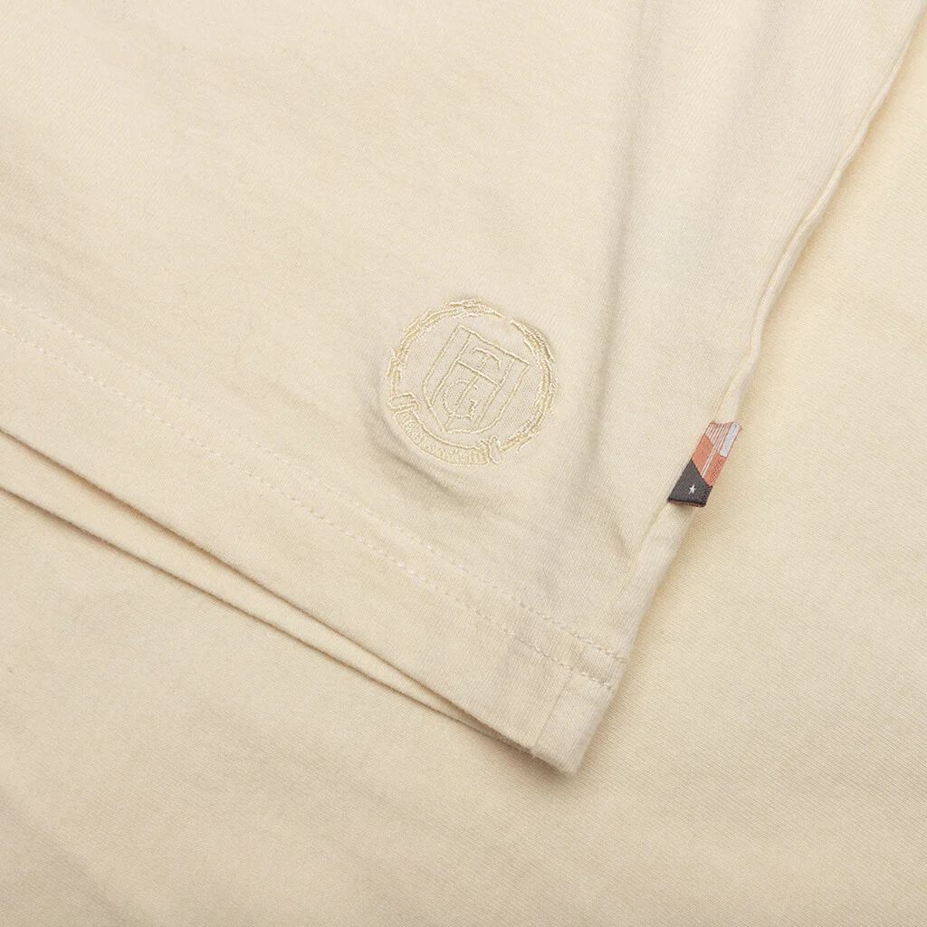 Crest Logo Box Tee - Cream - Image 3